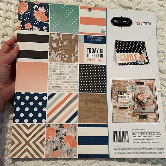 Jen Hatfield DIY Home 12x12 scrapbooking paper pad Pebbles Inc - Picture 5 of 12